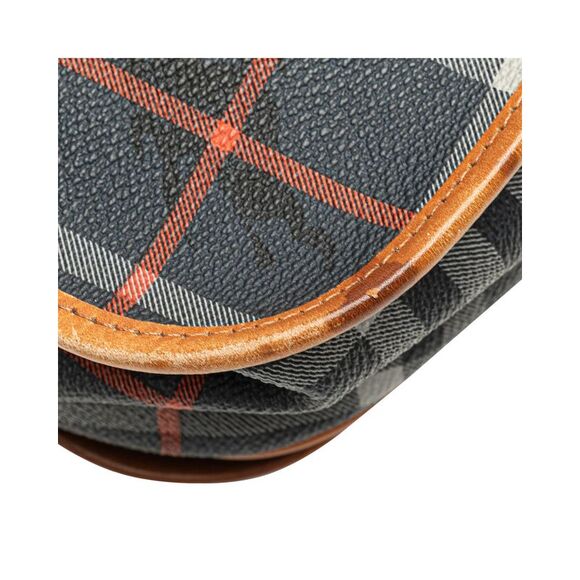 Pre Loved Burberry Vintage Check Saddle Bag with Gold-Tone Hardware and - Picture 7 of 8